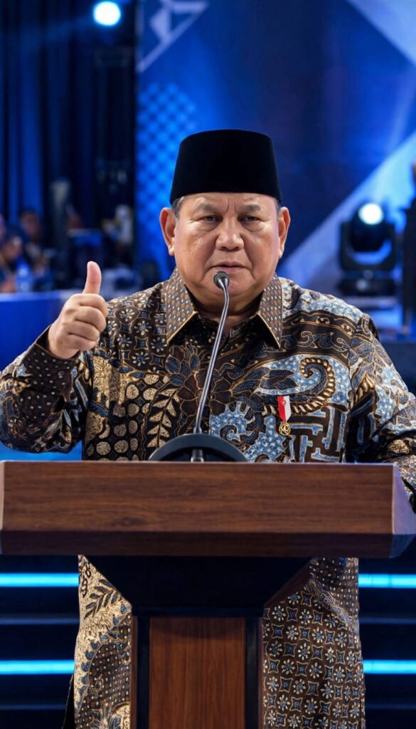 Presiden Prabowo Subianto saat berpidato di HUT ke-28 PAN, Jumat (18/9/2026) -Nalar Publik Indonesia