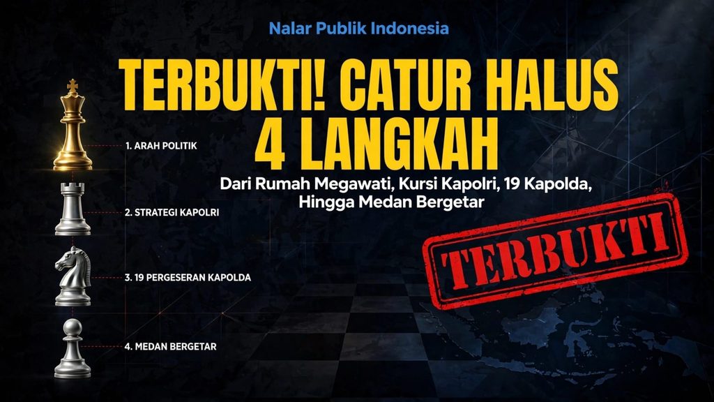TERBUKTI! CATUR HALUS 4 LANGKAH : DARI RUMAH MEGAWATI, KURSI KAPOLRI, 19 KAPOLDA, HINGGA MEDAN BERGETAR